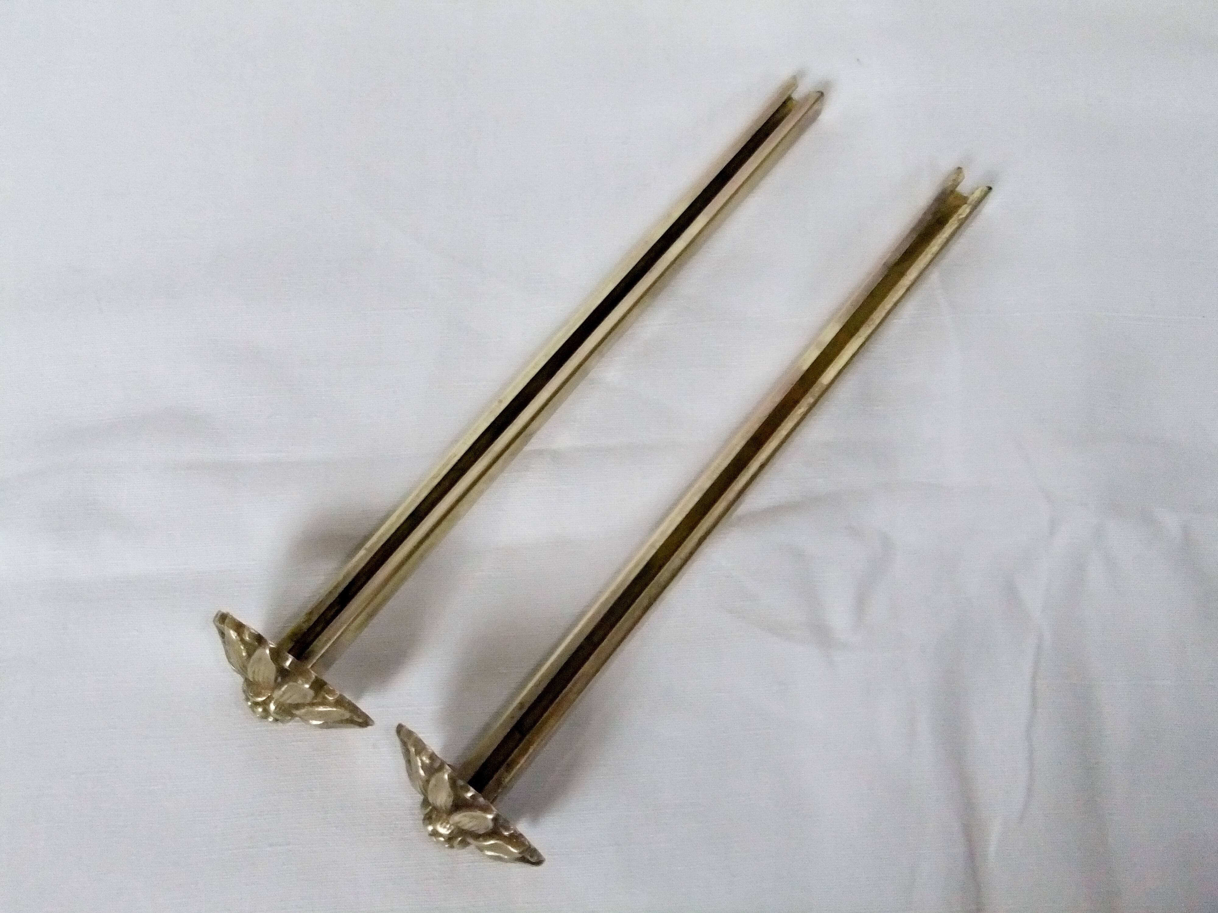 Brass tieback hook, curtain accessory, flower decor