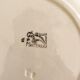 2 flat ironstone plates, Carnations, Creil and Montereau