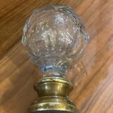 Antique faceted crystal ramp ball.