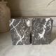 Pair of Art Deco marble and onyx bookends