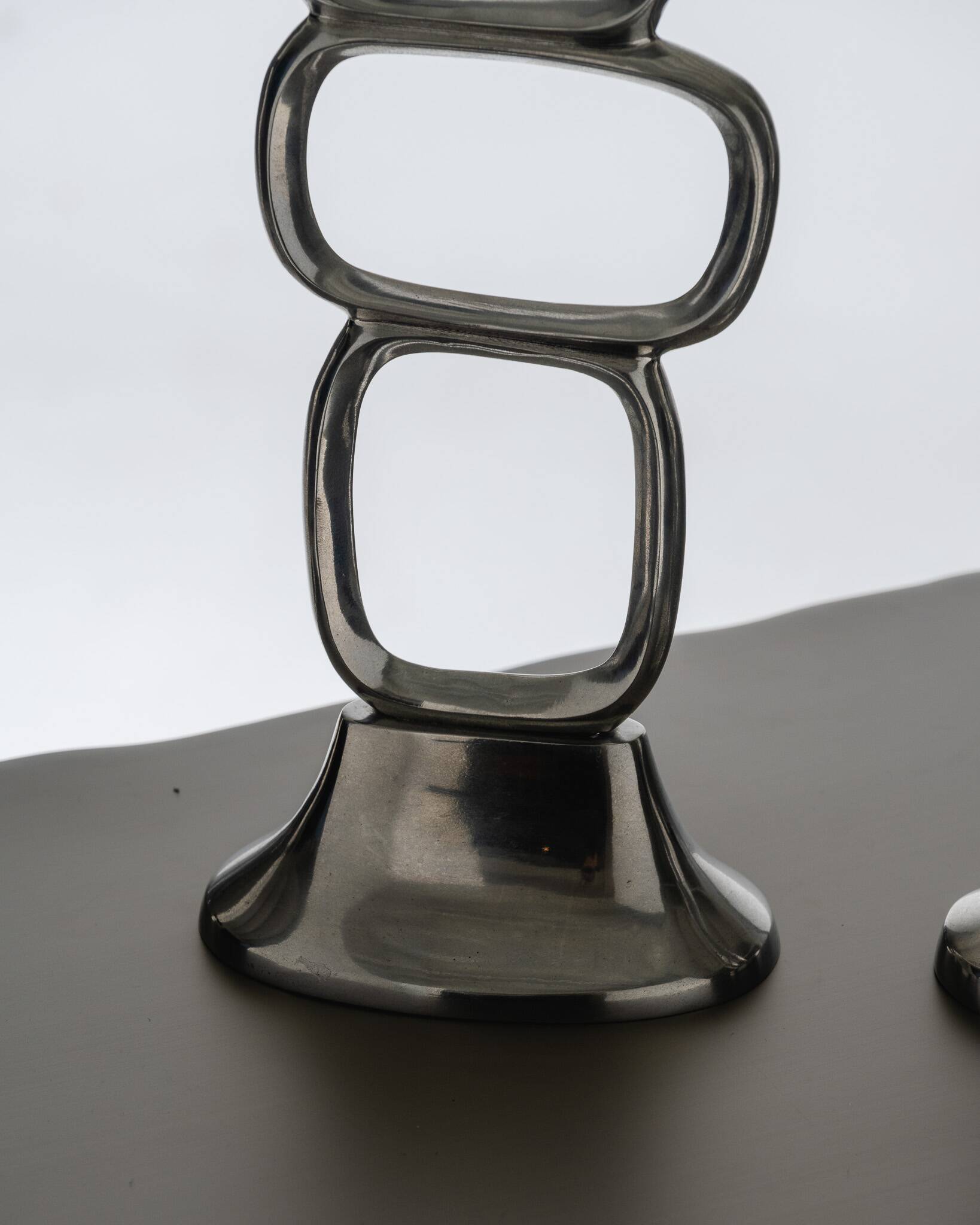Pair of candlesticks, Matthew Hilton, 1980s
