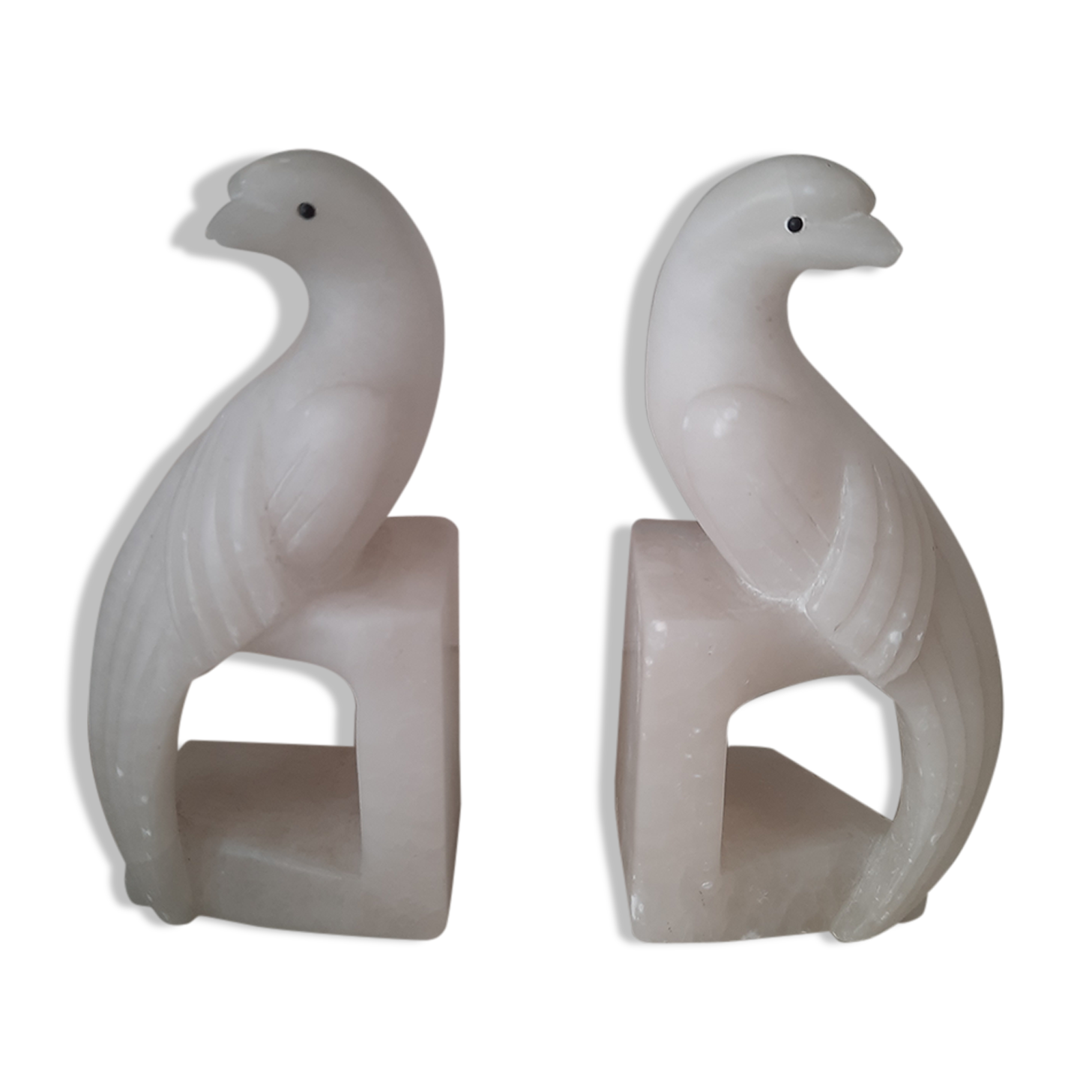 Pair of greenhouses books in albatre