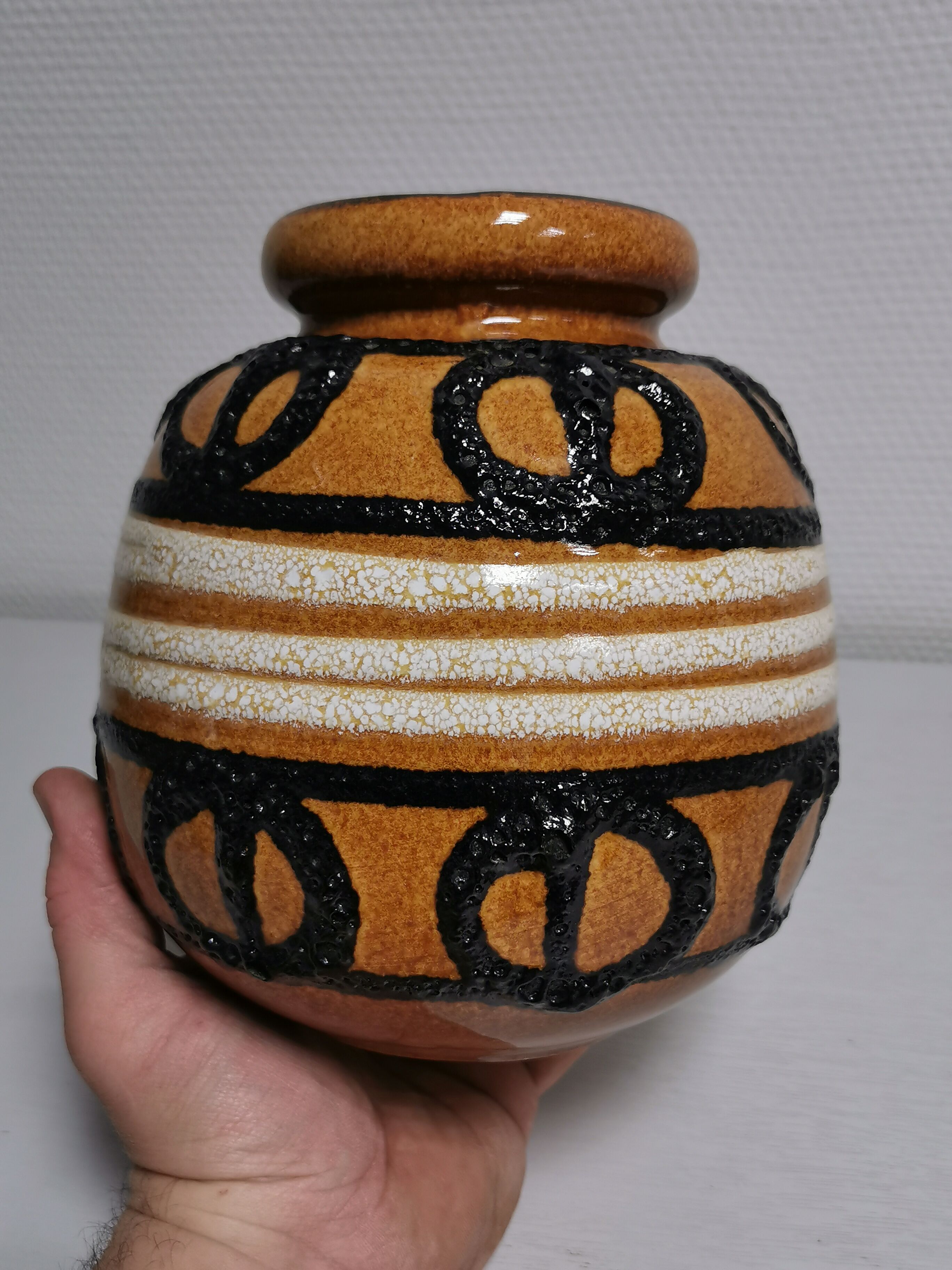 Vase West Germany keramik, vintage ceramics 50s 60s