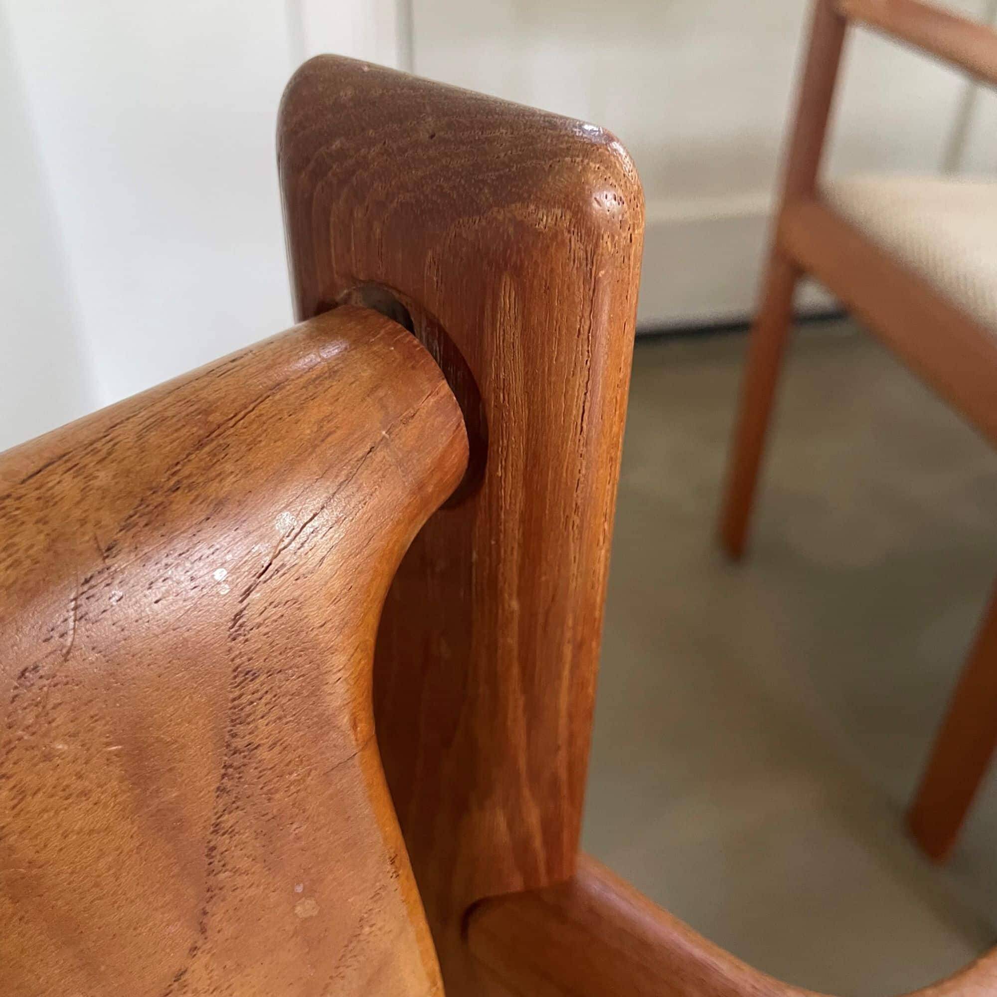 Set of wooden chairs, H.W. Klein for Bramin, Denmark, 1960s