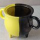 Antique sugar bowl, two-tone ceramic, Luc Lucchesi, from Vallauris