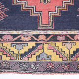 4x7 Tapis Vintage Rose Contemporain Ancien