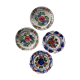 Assiettes colorées peintes à la main
