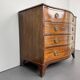 Antique Georg III mahogany serpentine chest of drawers, England, 1780s