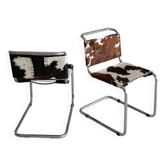 Pony Hair Cantilever Chair