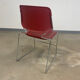 Lot de 24 chaises empilables Matrix Bordeaux, années 70, USA