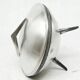 Space age sugar bowl, silver-plated brass, Poland, 1960s