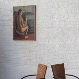 Nude painting ‘Nu’ by Louis Peyré, France, 1989