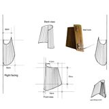 Lampe murale sculpturale en rotin