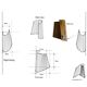 Lampe murale sculpturale en rotin