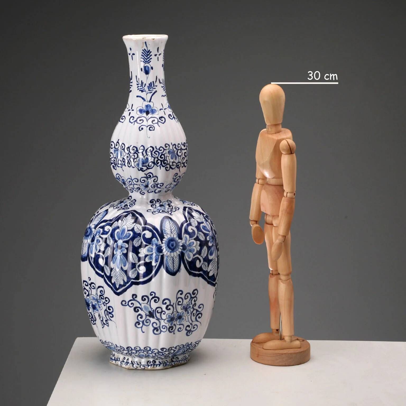 Antique faience vase Aprey, France, 19th century