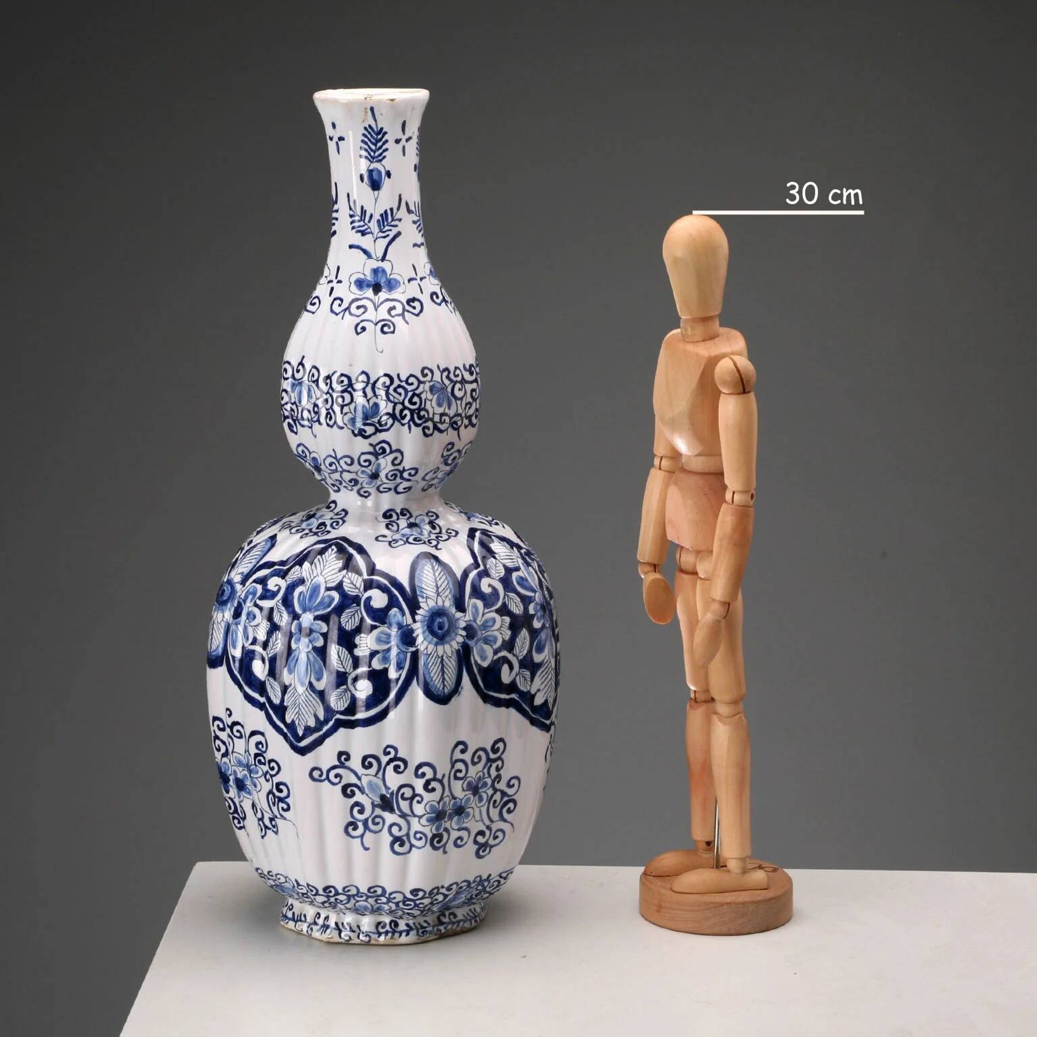 Antique faience vase Aprey, France, 19th century