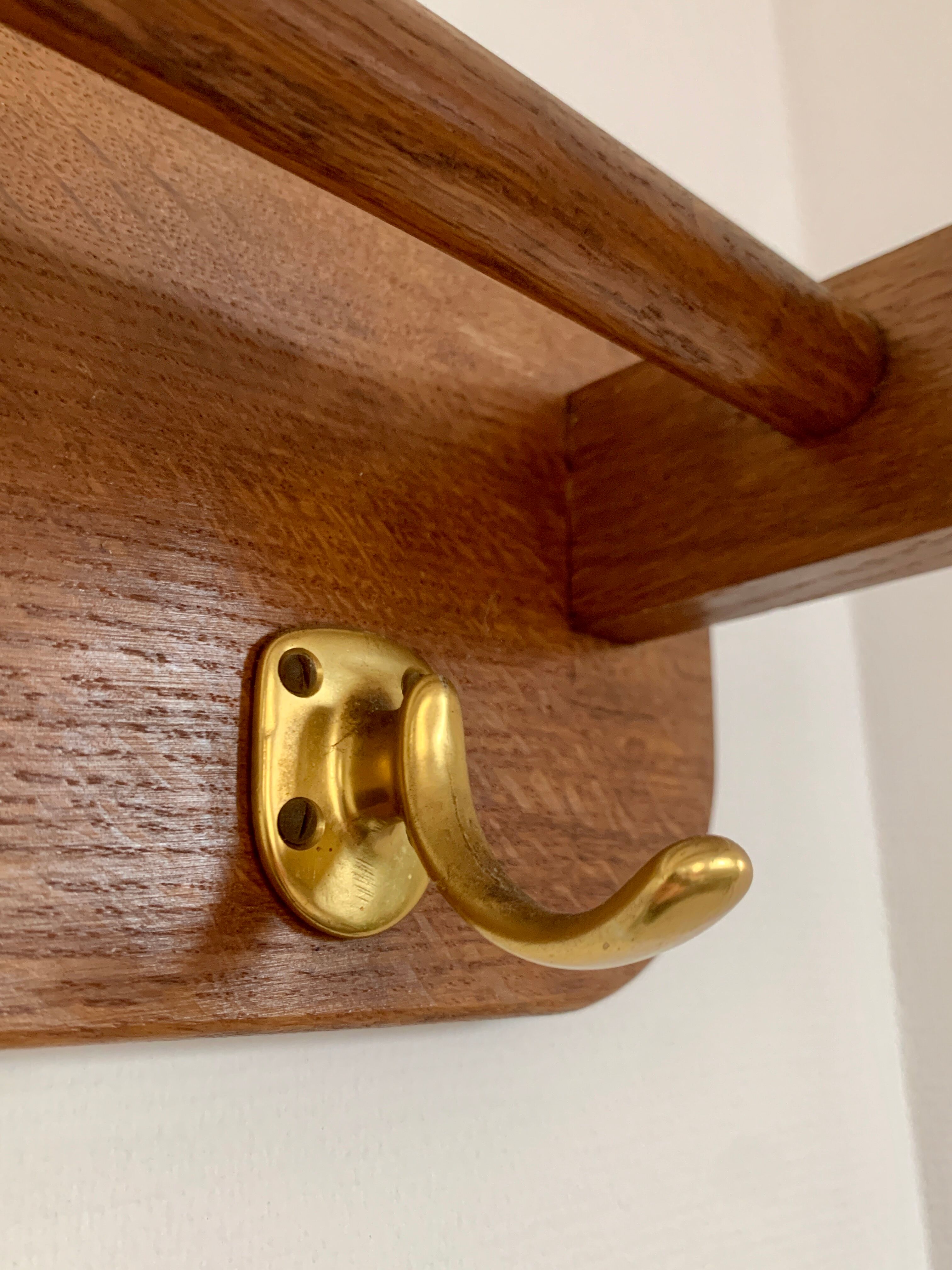 Vintage wall coat rack 60's