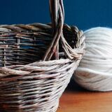 Panier en osier tressé vannerie artisanale