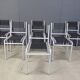 Ensemble de 6 chaises Sandow par René Herbst, années 1980