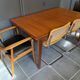 Table extensible scandinave en teck 150/225x86cm vintage an60