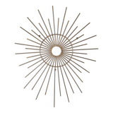 Metal sun mirror support height 70cm width 56cm - 60s