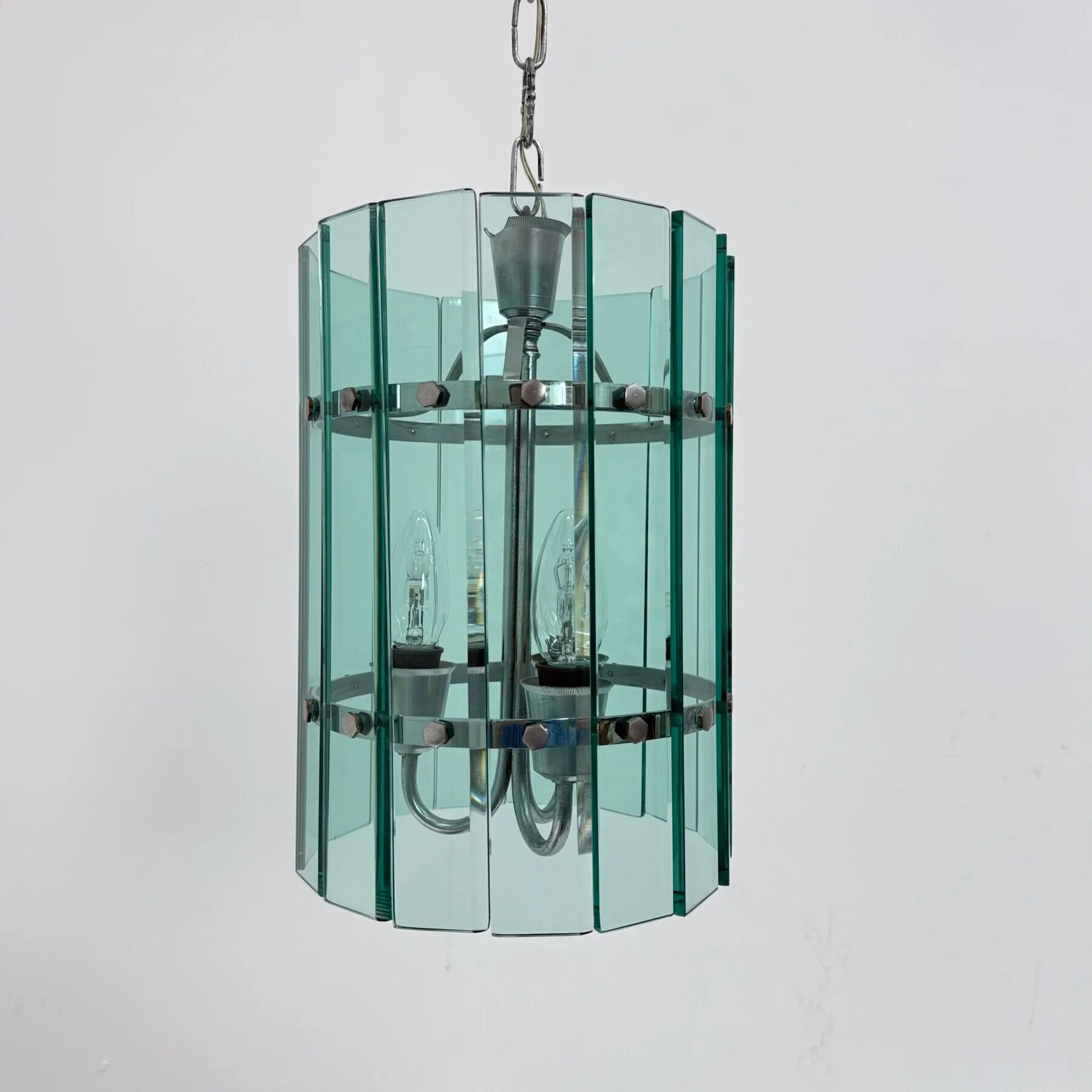 Mid-century Veca glass pendant lamp, 1970s, Italy
