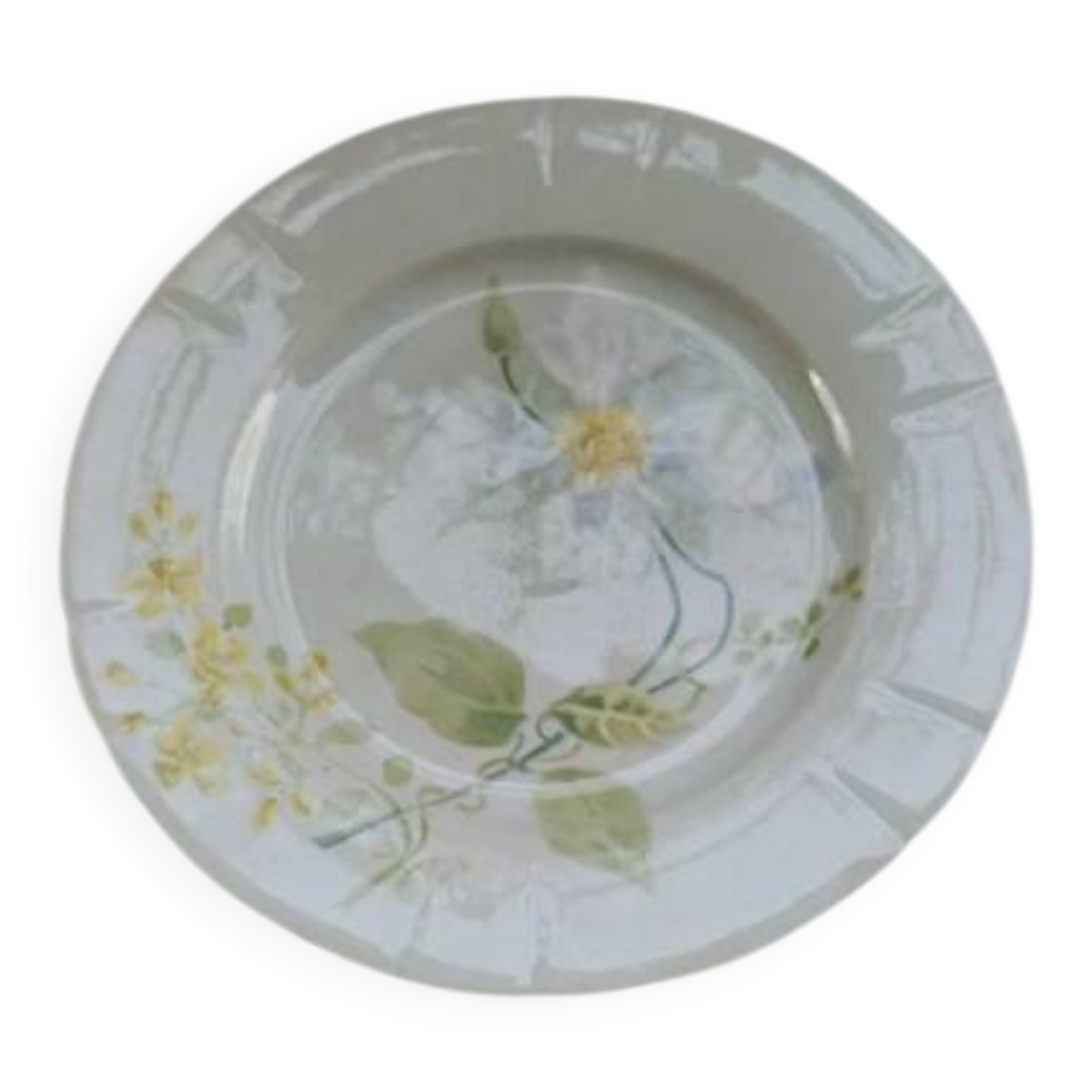 Pair of K&G Lunéville plates, Clématite model