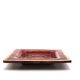 Georges Pelletier red and gold square ceramic pocket emptier, 1970s
