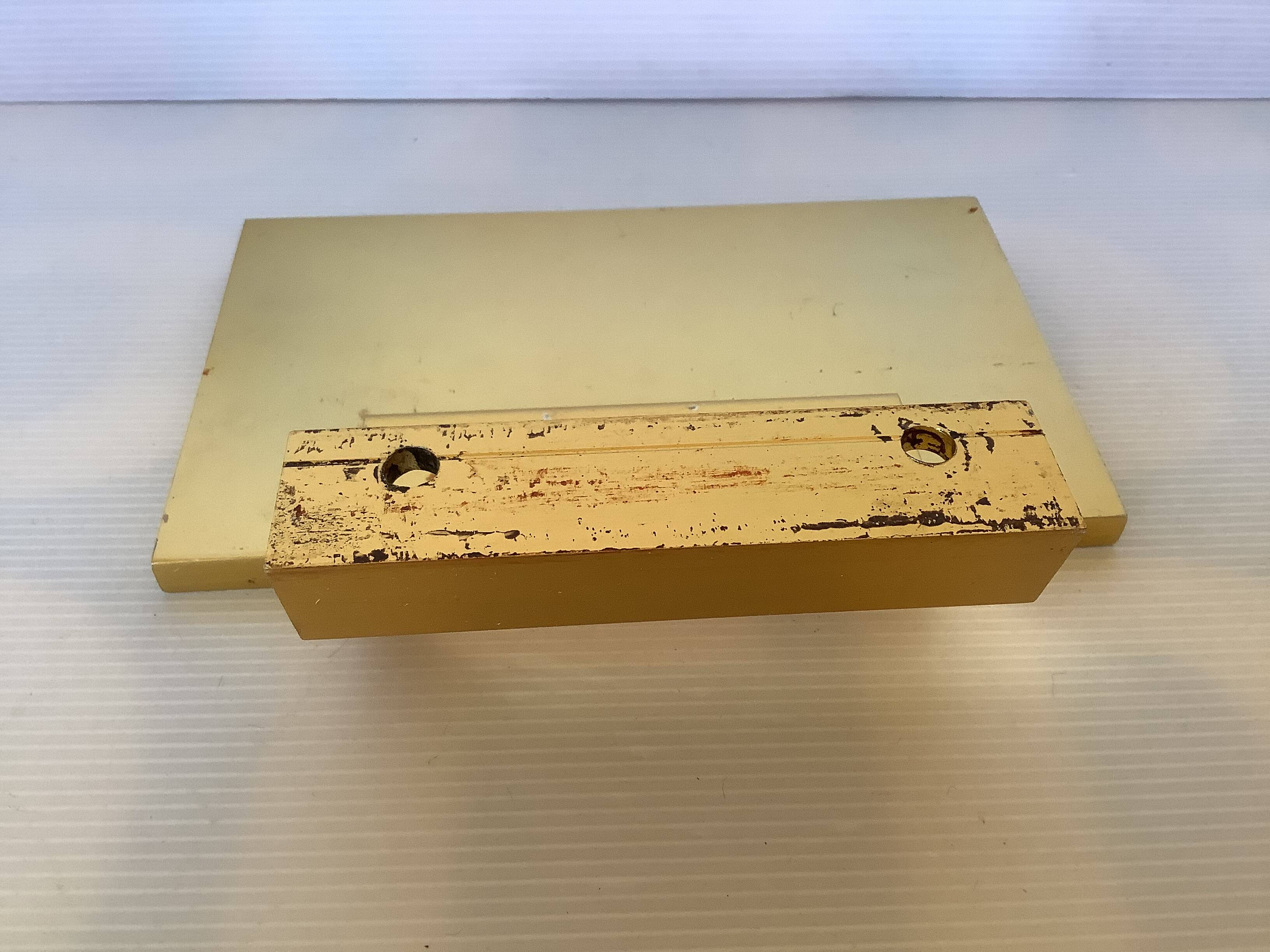 Gold metal door handle