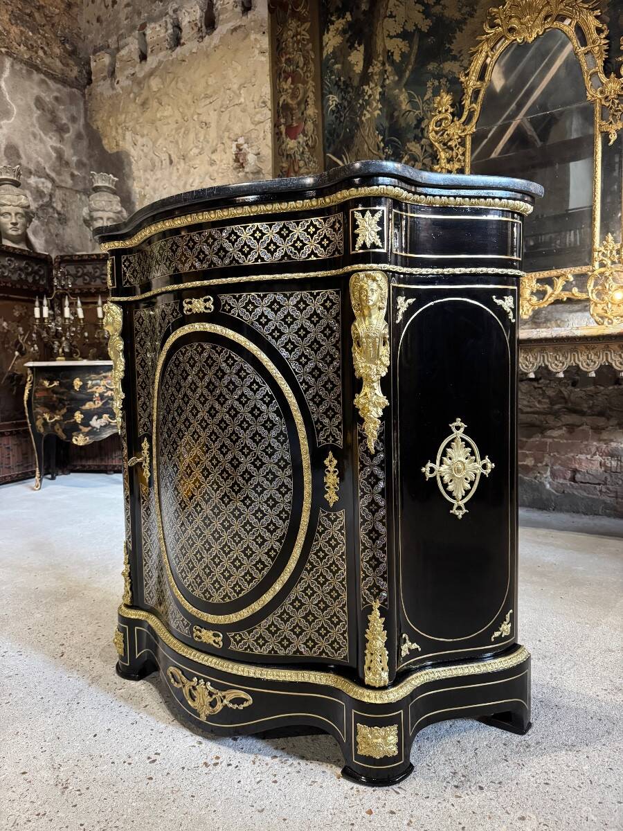 Boulle marquetry support furniture "net" from the Napoleonic III period