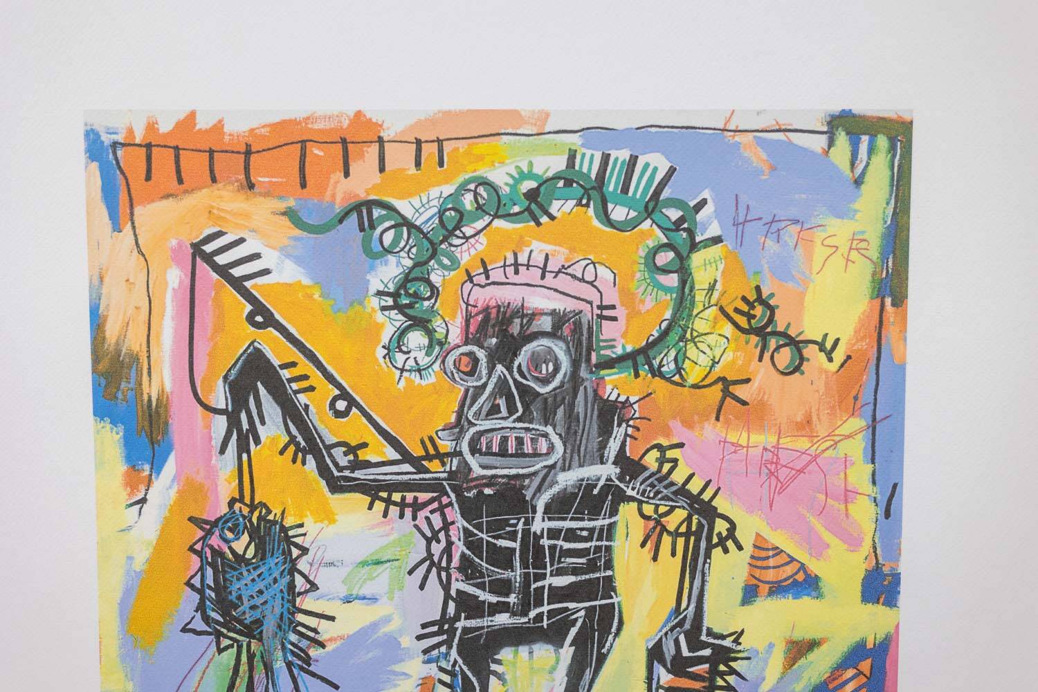Jean-Michel Basquiat. Numbered color screenprint. 1990s.