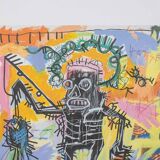 Jean-Michel Basquiat. Numbered color screenprint. 1990s.