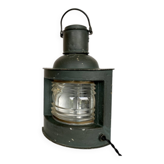 Lampe marine 1900, électrifiée, câble tissu 2m