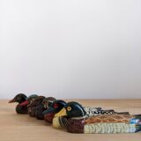 Lacquered wooden duck knife holders