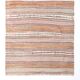 Pinstriped Pattern Vintage Kilim Rug, 201x227Cm