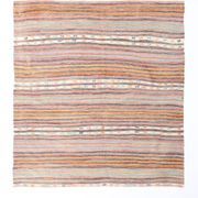 Pinstriped Pattern Vintage Kilim Rug, 201x227Cm