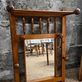Wooden coat rack for the cloakroom