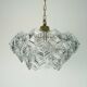 3-tier mid century pendant light with 27 hexagonal glass panels 1960s 70s