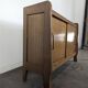 Buffet moderniste en chêne à porte coulissante