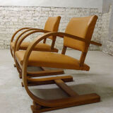 Pair of art deco armchairs