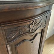 Jam cupboard, entrance furniture, antique carved solid oak occasional furniture