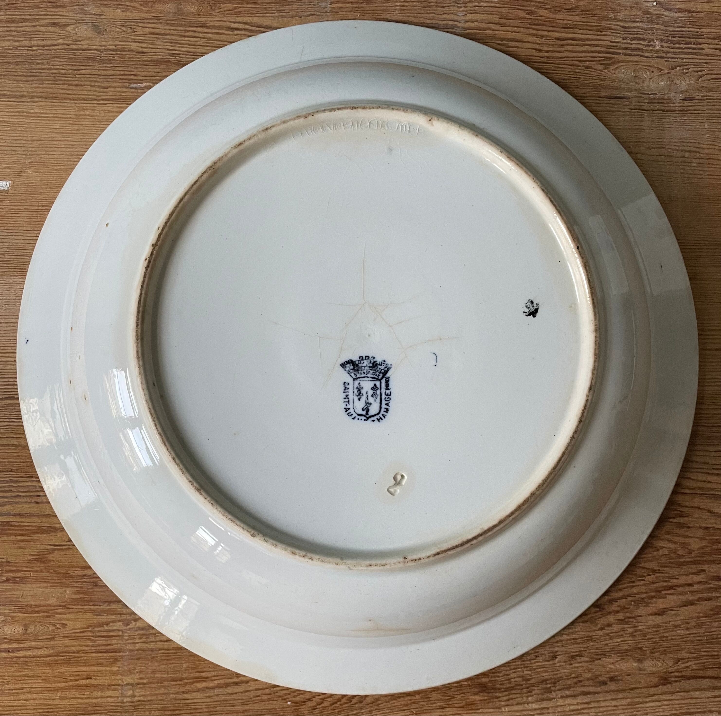 Set of 2 dishes Saint Amand and Hamage Terre De Fer