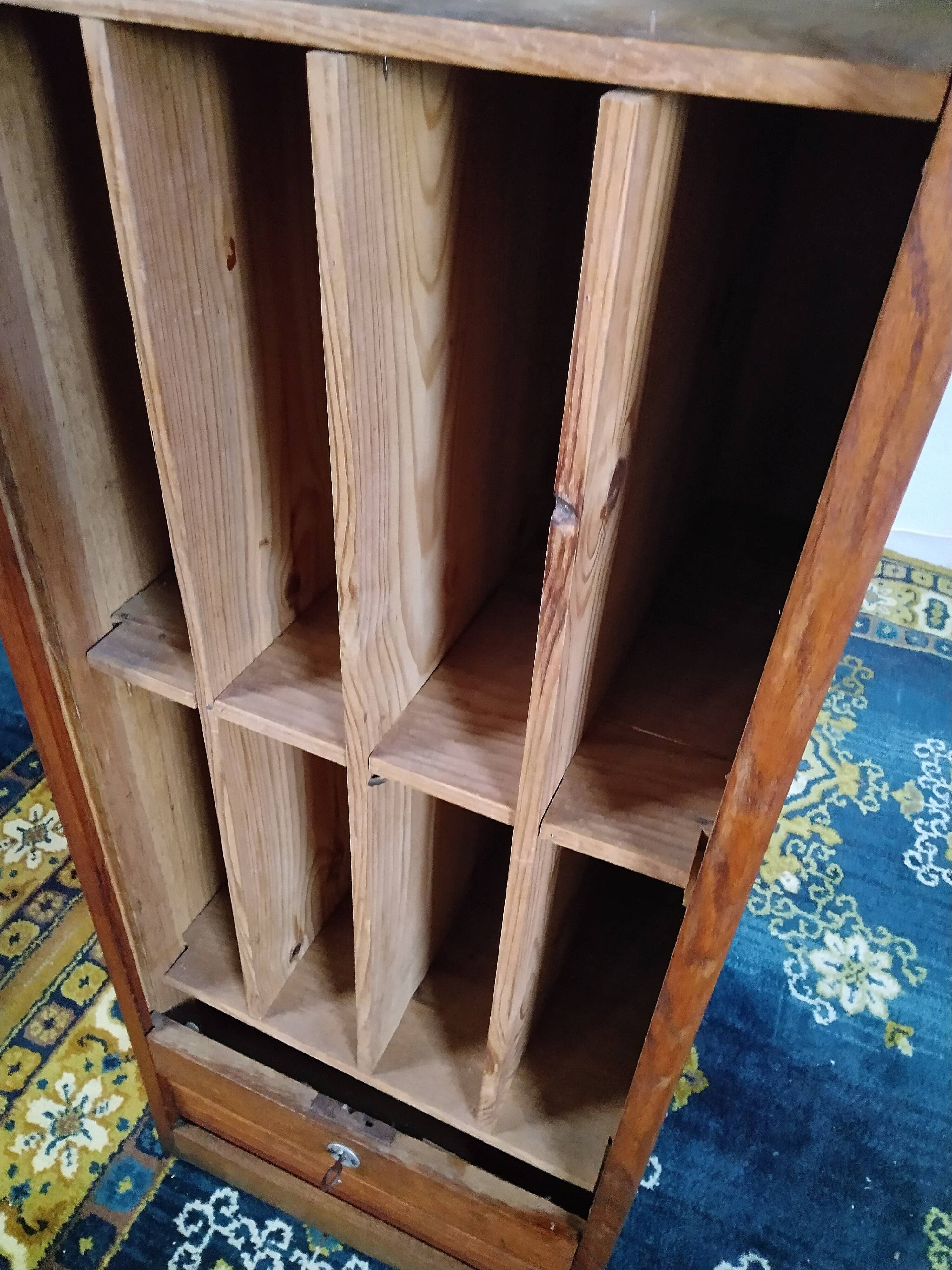 Vintage oak filing cabinet