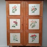 Armoire en rotin 1960