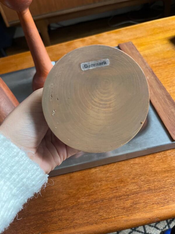 2 bougeoirs scandinaves en bois