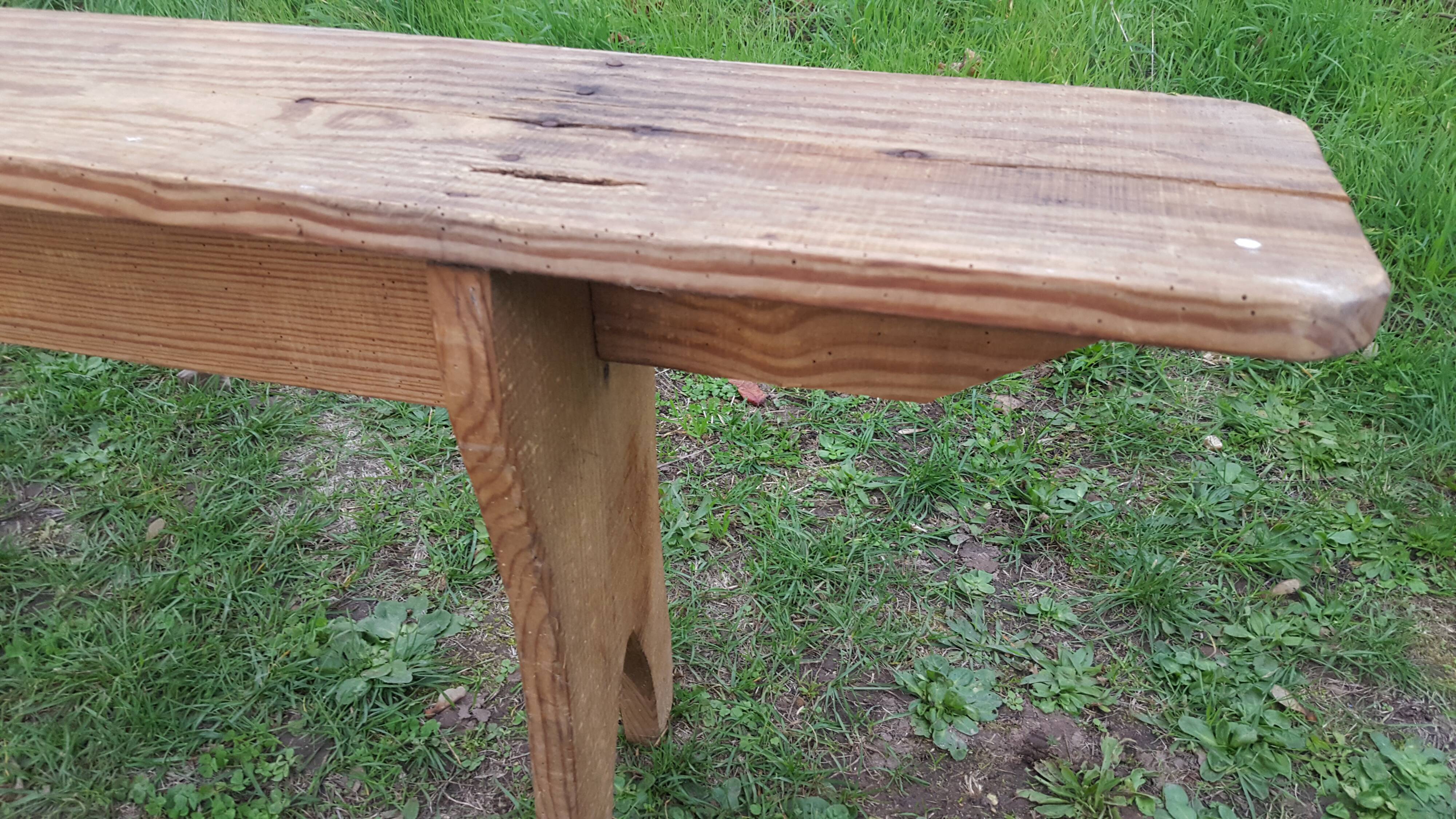 Wooden bench farm bench "oats"