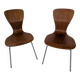 Paire de chaises en teck Tapio Wirkkala pour Asko