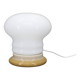 Czechoslovak midcentury ceramic table lamp with opaline glass, 1960s