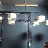 6-light art deco chandelier from the 30s/40s