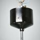1960s NAPAKO Modernist Black Glass Pendant Light, Czechoslovakia